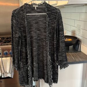 Joie Navy and White Cardigan